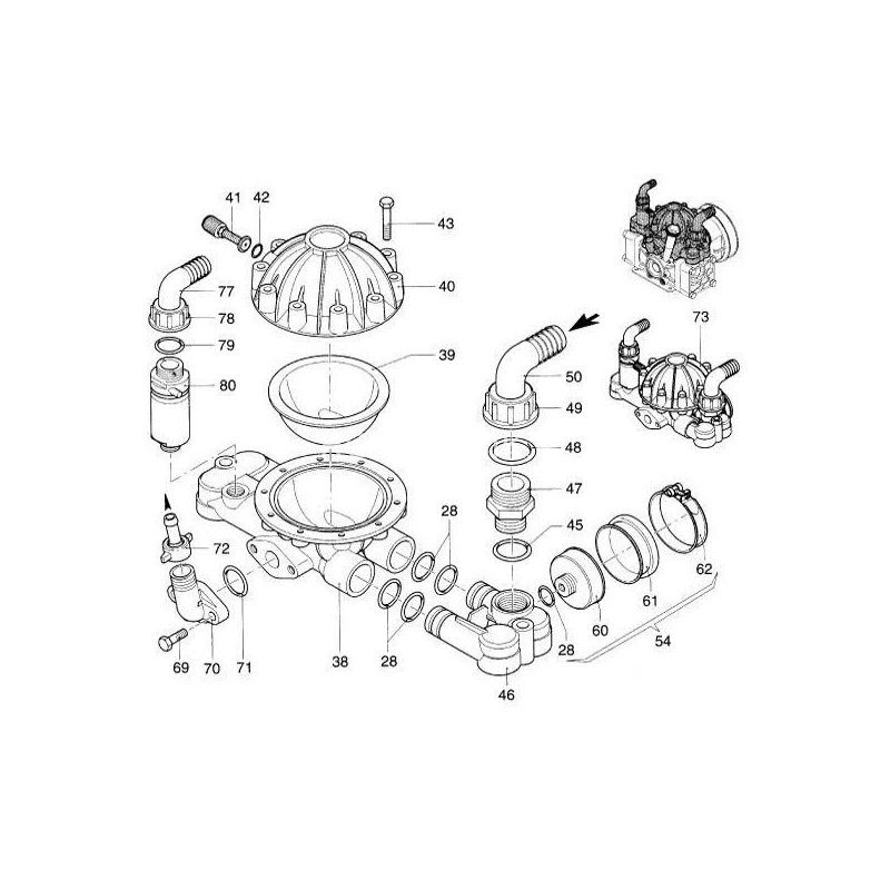 Annovi Reverberi AR50 pump parts, catalog Annovi Reverberi AR50