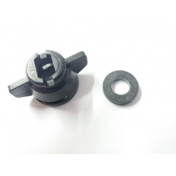 Schwarze HARDI-Kappe mit Dichtung 11437, 422CPHFF01