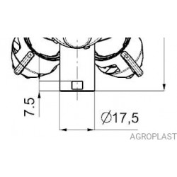 2RSM RAU Dispenser, Bajonett 17,5mm