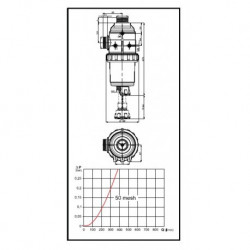 2ARAG suction filter 200-260 l/min 2″ with valve