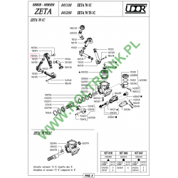 2Verteilerstück, Pumpenanschluss Zeta 70 3/8"F 1"M UDOR