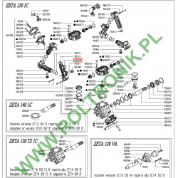 2Druckverteiler, Pumpenanschluss Zeta 120, 140 1"M, 3/4"F UDOR
