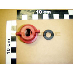 2Bayonetkappe SW 8 (rot) with Dichtung ZF424