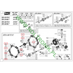 2O-Ring für Pumpenverteiler Udor Zeta 230/260