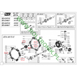 2Verteilerstück, Pumpenanschluss Zeta 230, 260, 300 UDOR