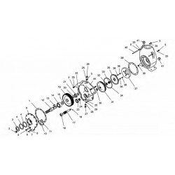 2Shaft with gear for PC700 A180 pump – Blanchard, Kuhn