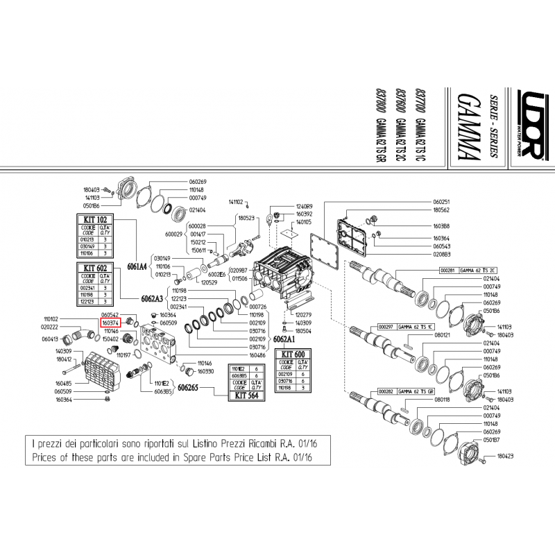 3/4"M-Stecker für Udor Gamma 62-Pumpe, 160374