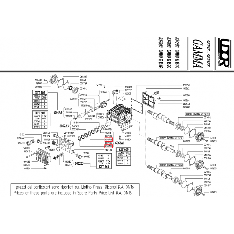Udor Gamma 62 Pumpendistanzring, 030716