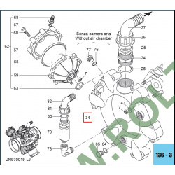 Annovi Reverberi 180-230-260 BP Pumpenkollektor, 750420