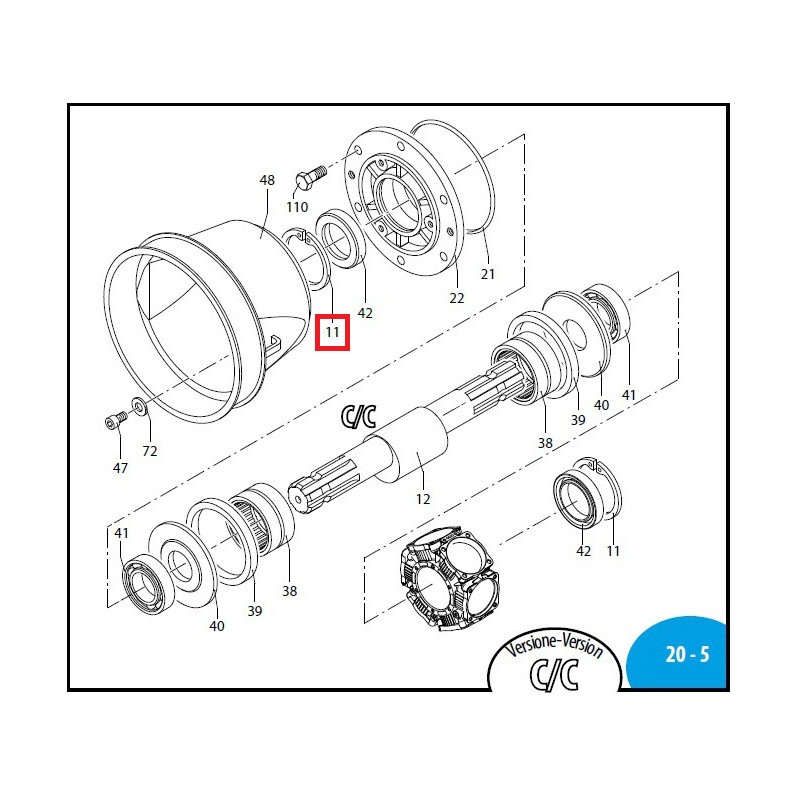 Seegerring D.62 Annovi Reverberi 250 BP, 200390