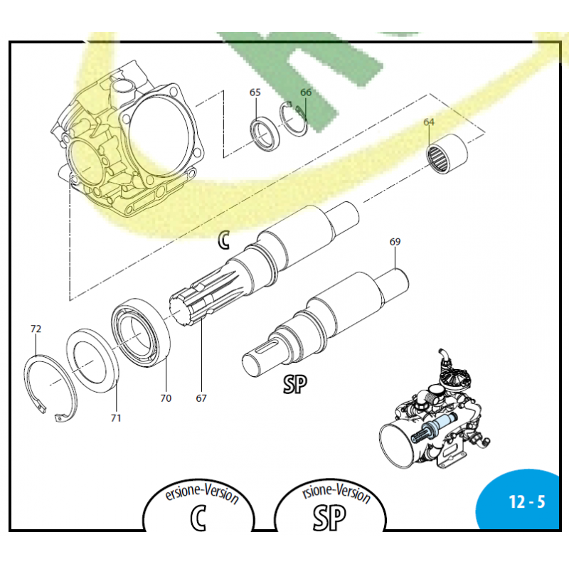 Seegerring für Annovi Reverberi 120BP/140BP Pumpe, 961790