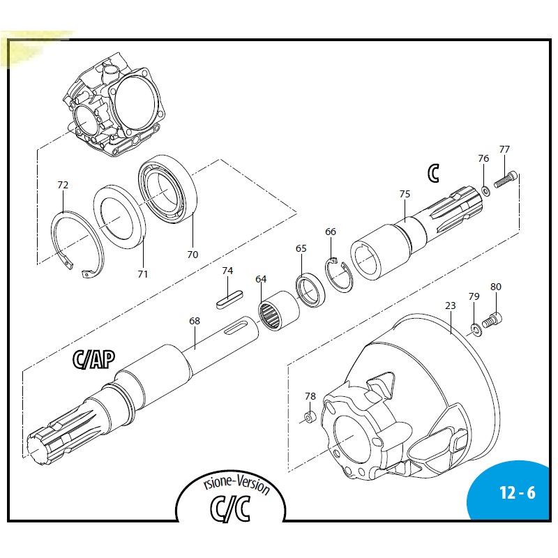 Annovi Reverberi 120BP C/AP Schaft, 3460270