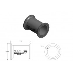 Banjo-Verlängerungskragen 3&quot; Länge 14 cm, M300CPG55