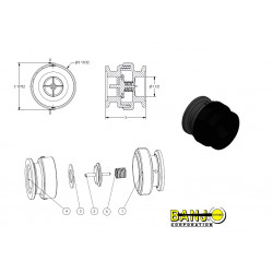 Banjo-Rückschlagventilflansch 2&quot;, MCV205