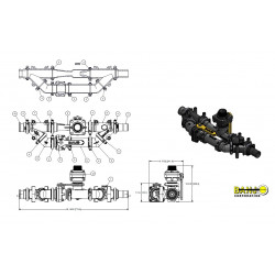 Banjo komplettes 2&quot;-Ansaugsystem mit Auswerfer, MIS220HBAK