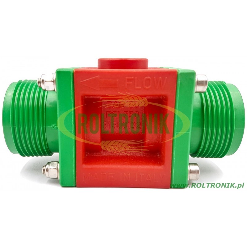 1 1/4&quot; Muller Polmac 50 Bar Durchflussmesser, 00376505