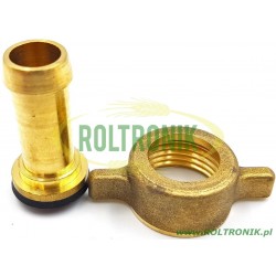 1/2&quot; Nippel mit Mutter - Messing, Arag, 006330