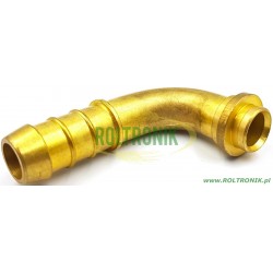 21/2" Winkelstück mit Mutter, Messing