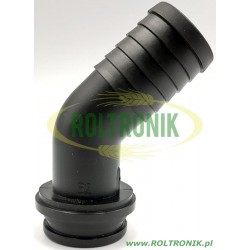 45º-Kniestück für Schlauch D. 32, (für Mutter 1 1/2&quot;), 117632, ARAG