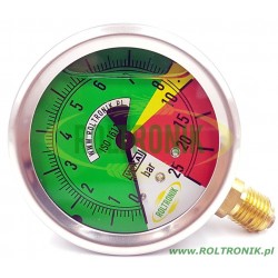 Manometr M63 0-5-8/25BAR 1/4" WIKA