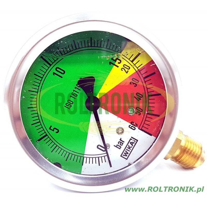 Manometer M63 0-15/60BAR 1/4" unten, 31223105, WIKA