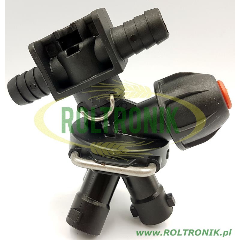 3-Positionen-Kopf Typ RAU für 16mm Schlauch - Durchgang, 4133624, Arag