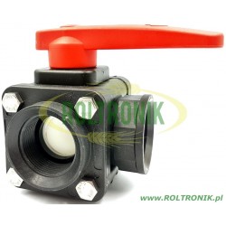 23-Wege-Kugelhahn 1 1/4″F - seitlicher Anschluss 453, ARAG