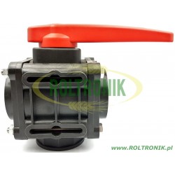 23-Wege-Kugelhahn 2 1/2"F - Anschluss unten 453, ARAG