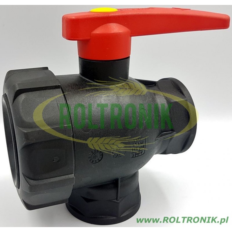 Zawór kulowy 3-drożny 1 1/2″ z płynnym przejściem, ARAG, 45531116