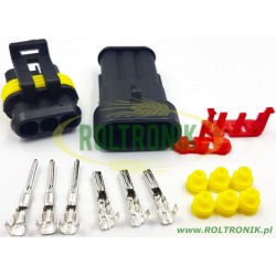 3-poliger Flachstecker männlich+weiblich, 53063