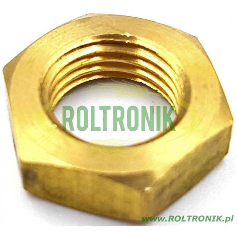 Orchard Kopfmutter 1/4" Messing (18mm), 8304016, Geoline