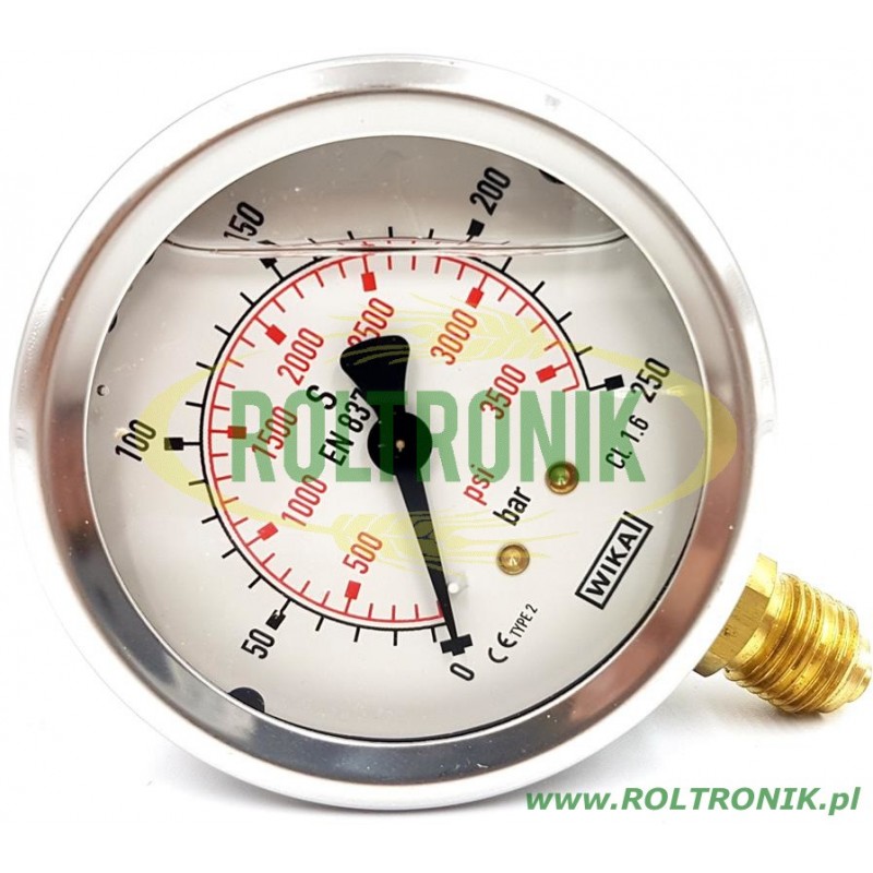 Manometer Durchmesser 63 mm 250 bar 1/4&quot;, B711W063250D