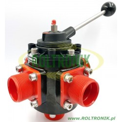 Ball valve 1 1/2" 5-way VTDC3000, Polmac