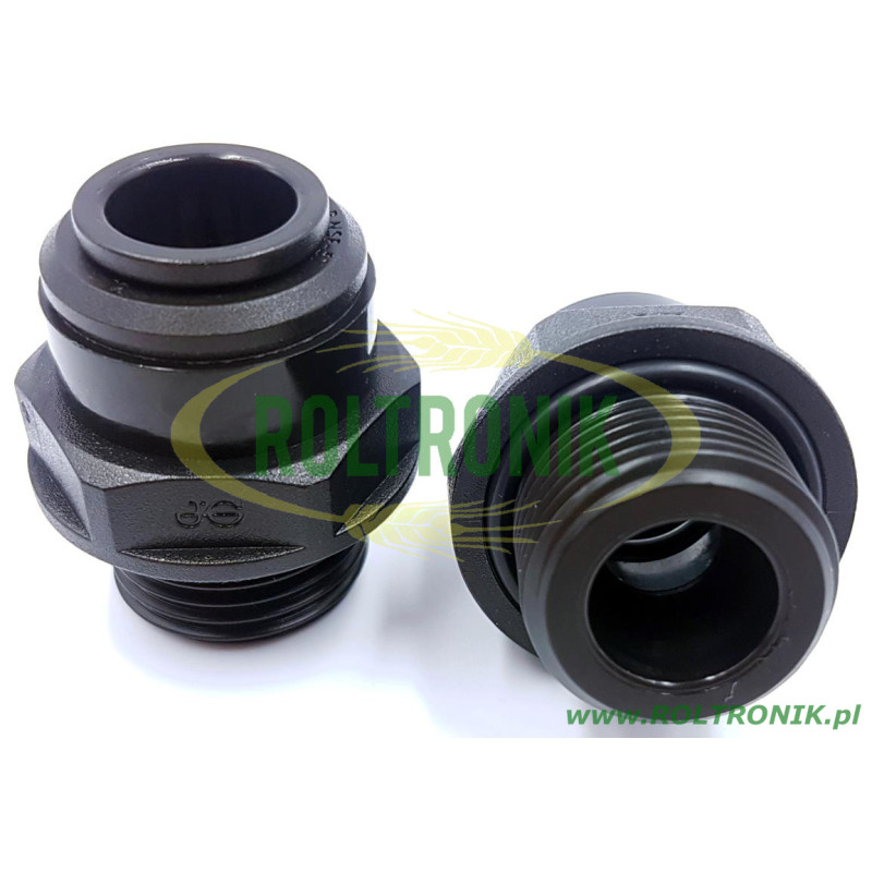 John Guest 12 mm gerades Luftschlauchende – 1/2 Zoll, PM011214E