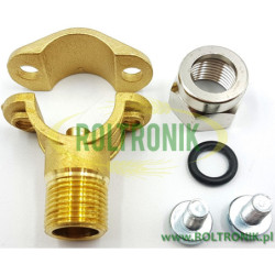 Messingjoch D.1/2&quot; F.7 mit Mutter 3/8&quot;, 004715, Arag