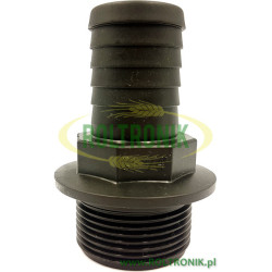 Króciec 1 1/4"M na wąż D. 32, Arag, 1032532