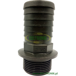 Króciec 1 1/4"M na wąż D. 40, Arag, 1032540
