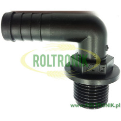 Kolanko 90 stopni  1/2" na wąż D. 16, 1132215, ARAG
