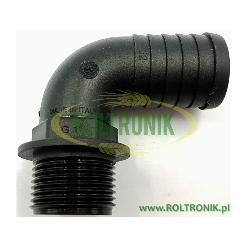 Winkel 90º 1&quot; für Schlauch D. 32, 1132432, ARAG