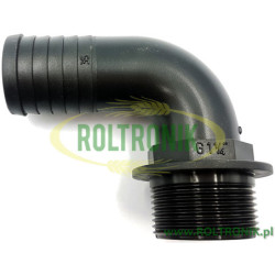 Winkel 90º 1 1/4&quot; für Schlauch D. 35, 1132535, ARAG