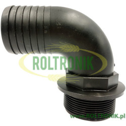 90º-Kniestück 2&quot; für Schlauch D. 50, 1132750, ARAG