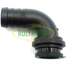 90º-Kniestück für Schlauch D. 20, (für 1&quot; Mutter), 116420, ARAG