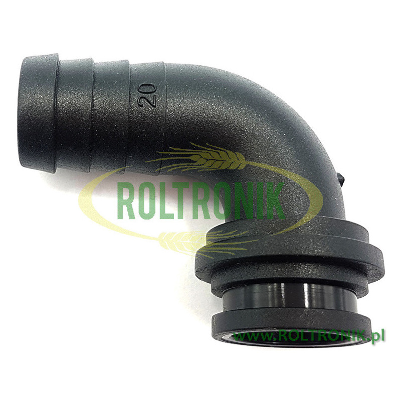 90º-Kniestück für Schlauch D. 20, (für 1&quot; Mutter), 116420, ARAG