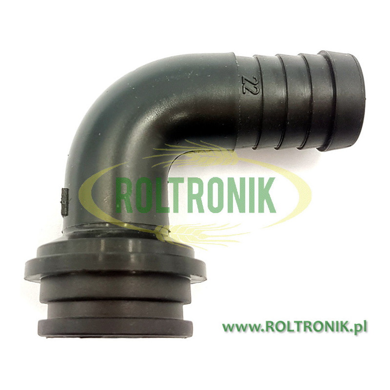 90º-Kniestück für Schlauch D. 22 G für Nuss1 1/4", 116522, ARAG