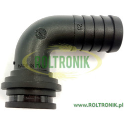 90º elbow for hose D. 25, (for nut 1 1/4"), 116525, ARAG