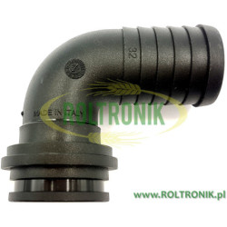 90º-Kniestück für Schlauch D. 32, (für Nuss 1 1/2"), 116633 ARAG