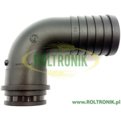 90º elbow for hose D. 40, (for nut 1 1/2"), 116640 ARAG