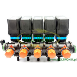 Blok elektrozaworów 5-sekcji