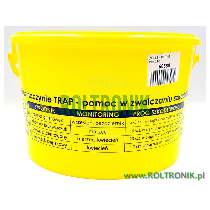 Yellow bucket vessel, TRAP010
