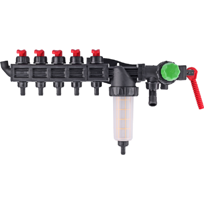 5-teiliger Verteiler + Agroplast-Filter, ROZDZ5